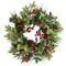 Northlight Holly and Berries, Frosted Thistle and Pine Artificial Christmas Wreath - 24" - Unlit